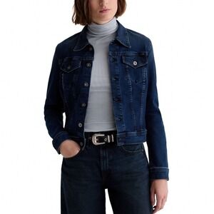 AG Adriano Goldschmied Robyn Denim Jacket Side Effect Dark Wash EMP4087 Small